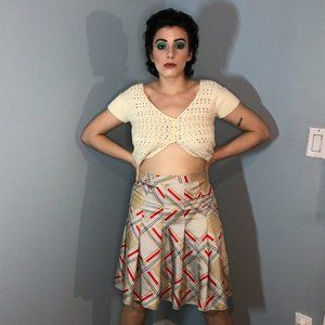 Gap Plaid Pleated Skirt